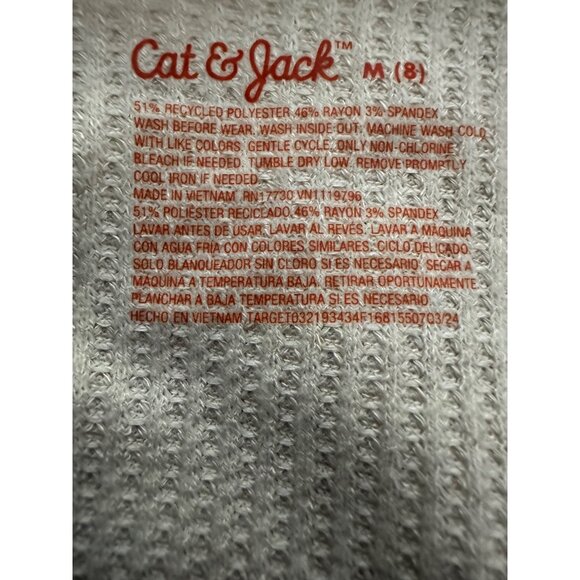 Cat & Jack Long Sleeve Knit Dress Size M 8 NWT - Picture 5 of 7
